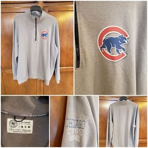Men's 1/4 zip Chicago Cubs pullover